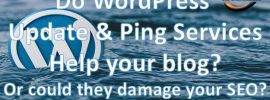 Do WordPress ping and update services help your blog? Or can they cause hard or damage to your SEO and search engine results?