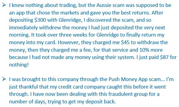 Proof that Glenridge Capital is a scam.