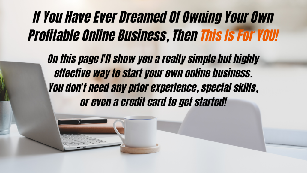Own your own profitable online business.